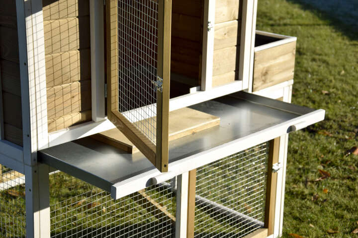 dobar Hühnerstall mit Gehege, Salatbeet, Legebox